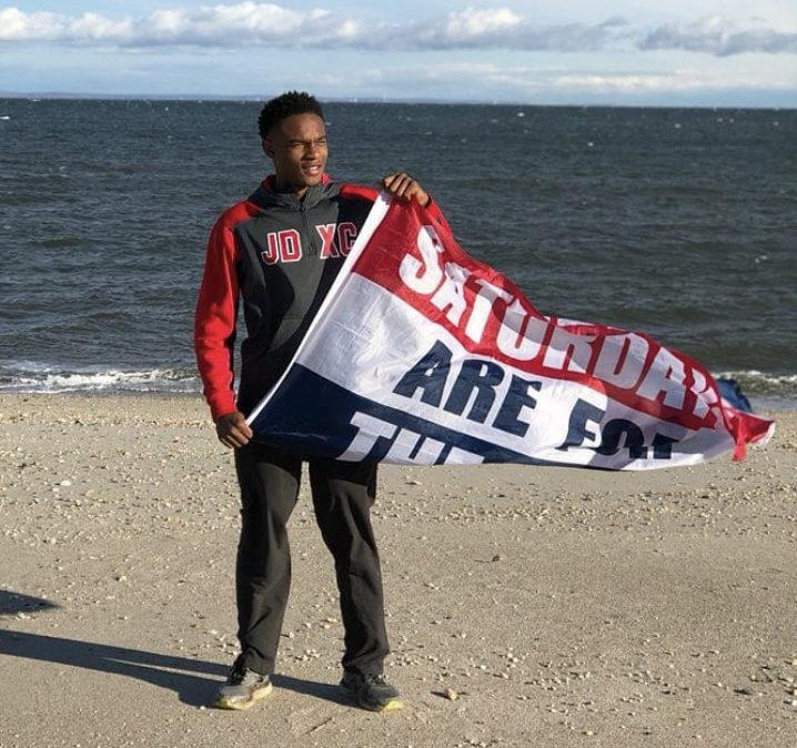 Boykins poses at Sunken Meadows, the home of the 2018 New York State Cross Country Championships. Photo provided by Kaleel Boykins. 