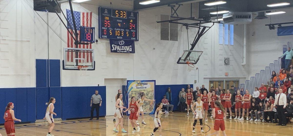 A picture from the girls basketball sectional championship game in early 2020, one of the last postseason contests the Red Rams have participated in. Photo by Tyler Aitken 21.