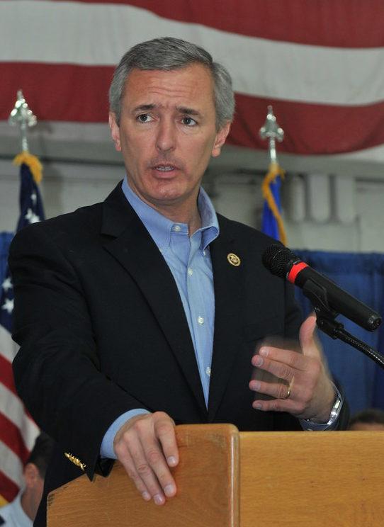 John Katko Answers Questions from National Guard members at Hancock Field Air National Guard Base in Syracuse