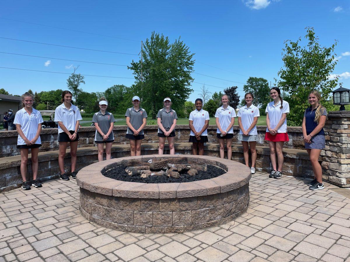 The 2021 Red Rams girls golf team. Photo provided by Sophia Ferris.