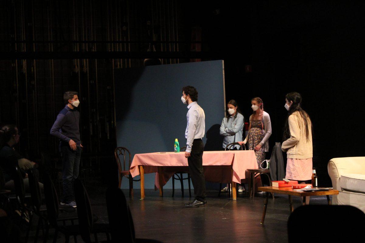 Cast of Rabbit Hole performing an intense scene. Photo credits: Meghan Christian (23).