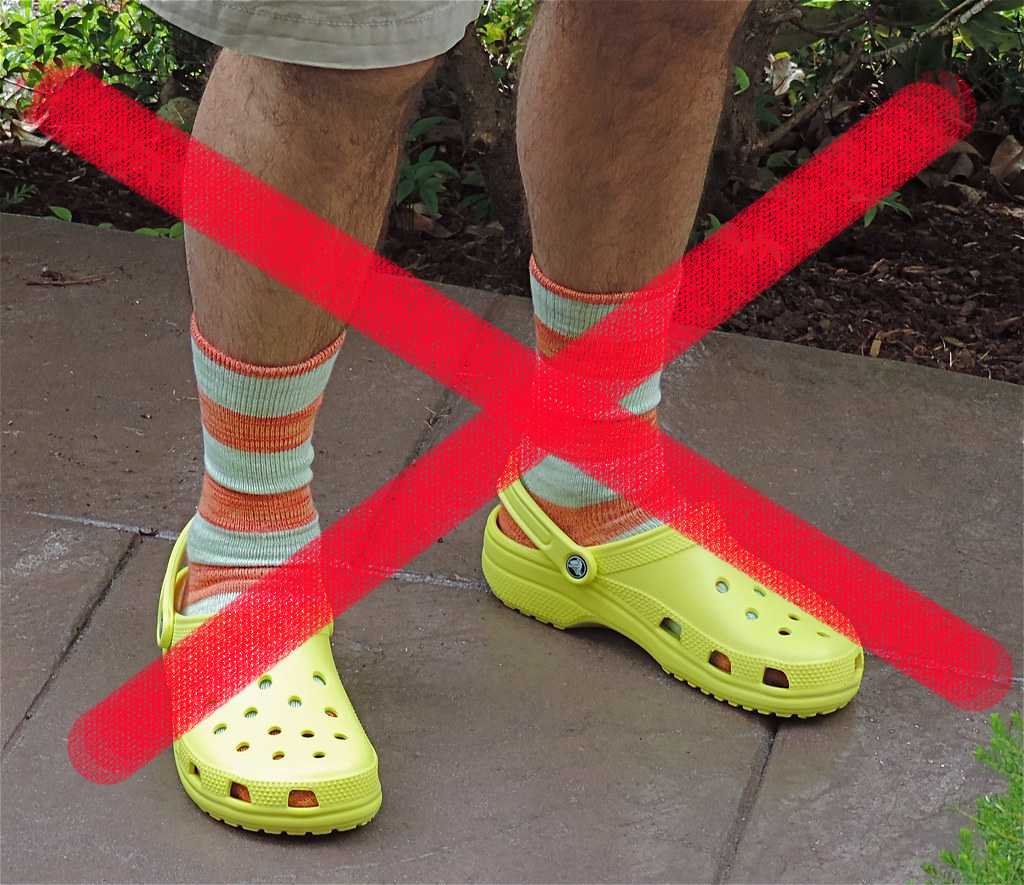 Socks with sale crocs on them