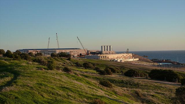 Photo shows the Adelaide Desalination Plant in Lonsdale, Australia, when it was under construction. Photo Credit: Vmenkov, Wikimedia Commons