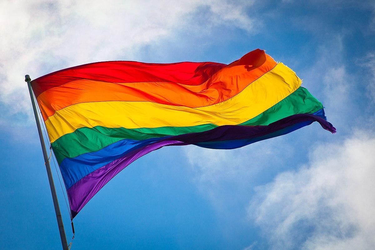 Photo shows a pride flag. Photo Credit: Skeezix1000, Wikimedia Commons