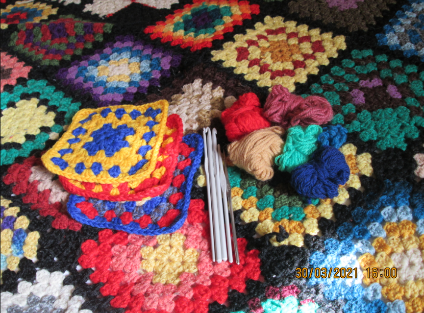 Crocheted blanket that is full of color and made with precision. Photo Credit: Sudzie, Courtesy of Wikimedia Commons