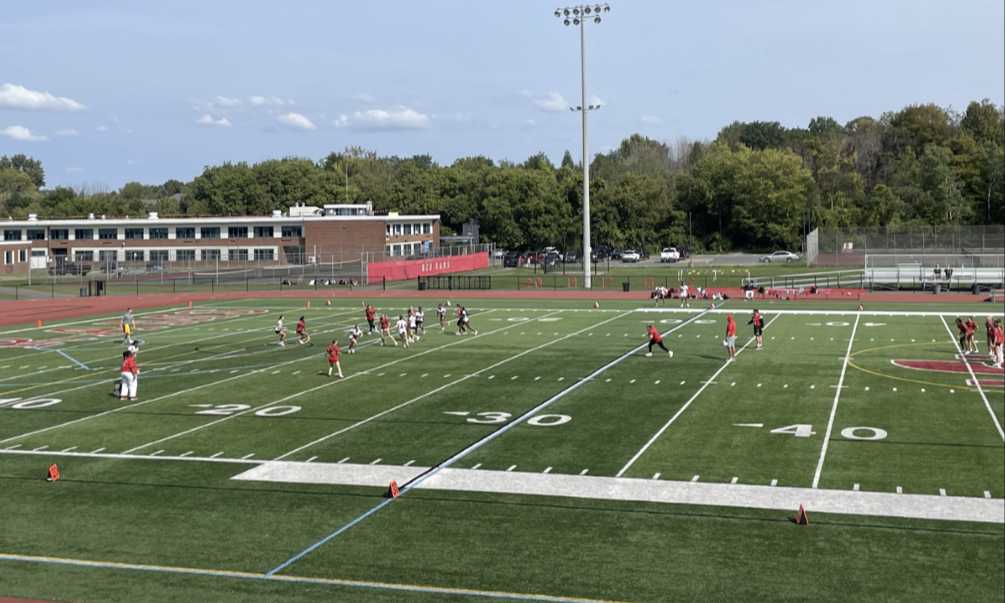 Photo shows flag football games in progress on September 22. Photo Credit: Addie Buffis