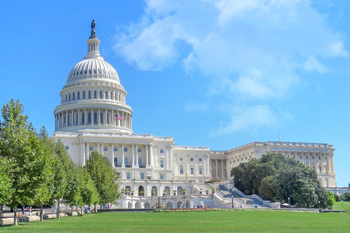 Photo shows the U.S. Capitol building