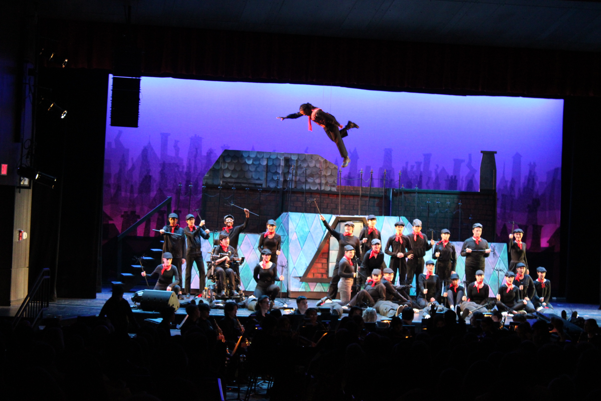 Photo shows a scene from 2025's musical Mary Poppins. Photo courtesy of Nicole Chen