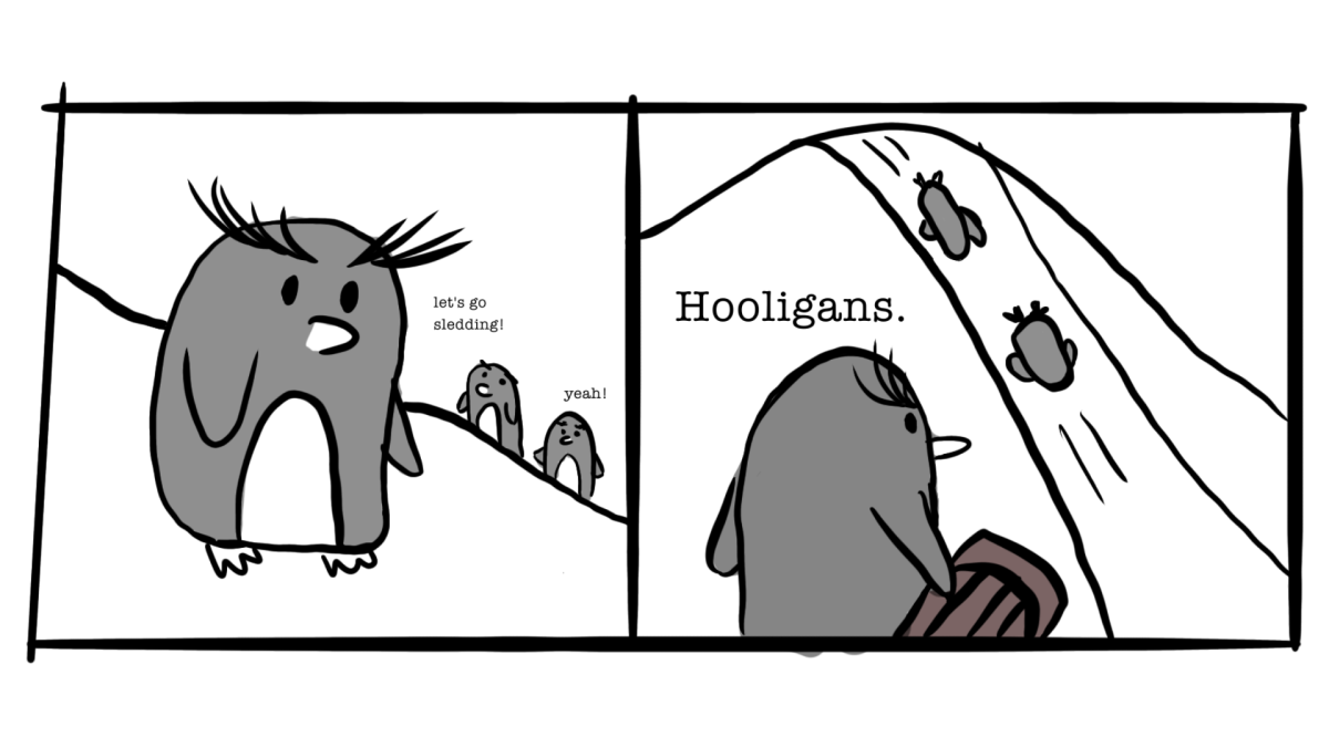 Comic by T Salomon, '26