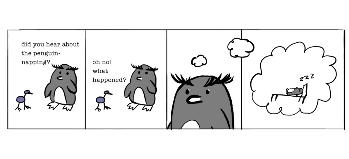 Comic by T Salomon, '26