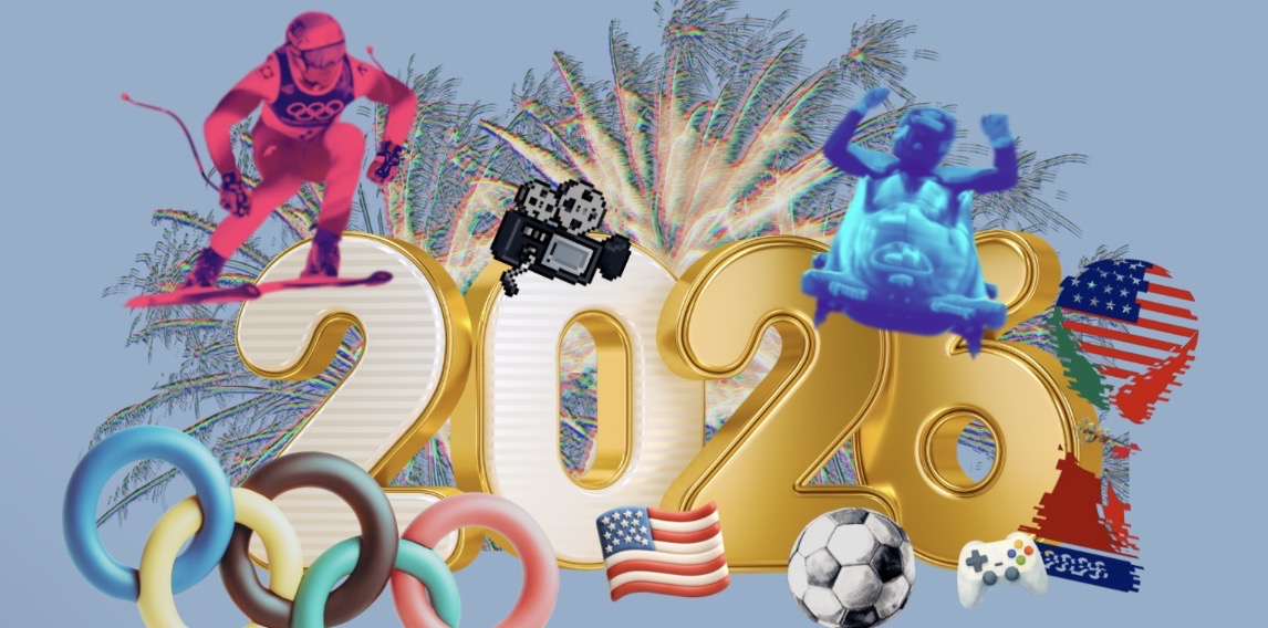 Image shows various icons centering the number 2026. Image courtesy of Eli Bogart, '27